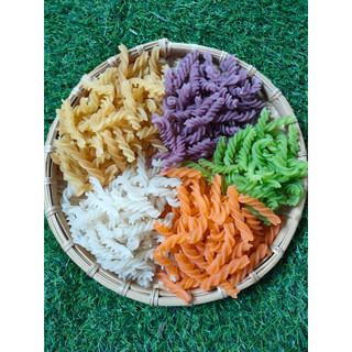 Nui xoắn ngũ sắc 500g
