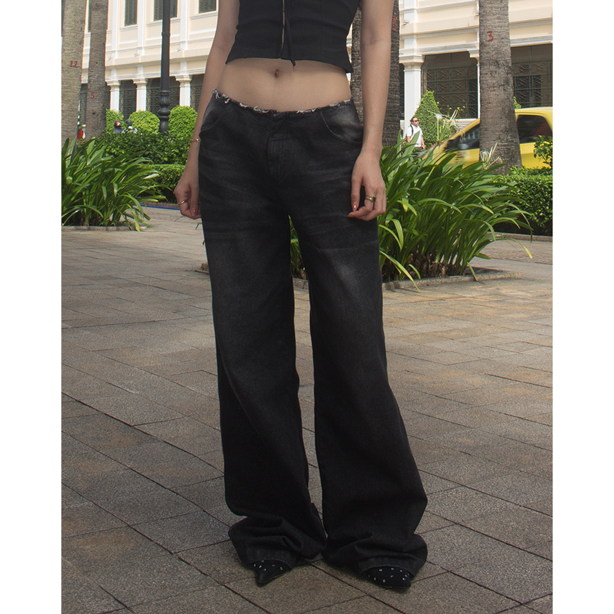 Pepper Denim pants - quần jean ống rộng Pepper