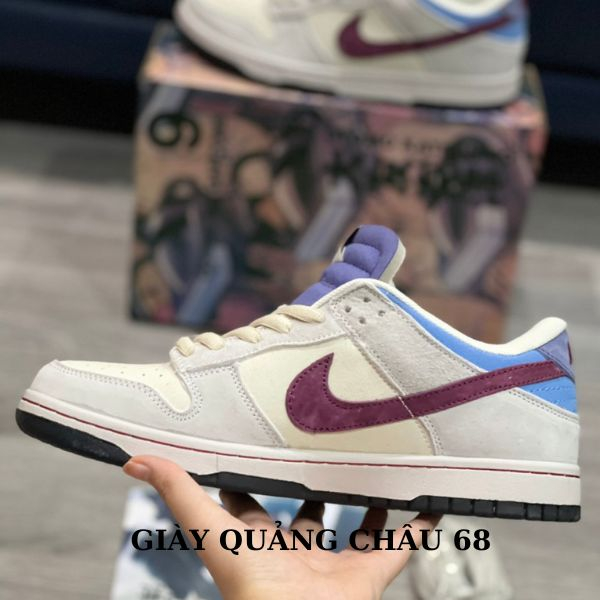 Giày Jordan SB Dunk Low Otomo Katsuhiro Grey Navy Purple cao cấp nhất, giày jd cao cấp SB full phụ kiện 1995