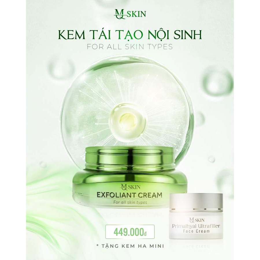 Kem tái tạo nội mô MQ SKIN  Exfollant Cream 30g