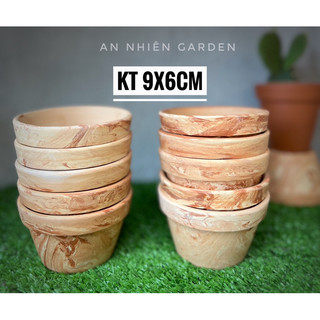 Chậu đất nung trồng sen đá - g kt 9x6cm - trồng sen đá - xương rồng - lỗi 1 đổi 1