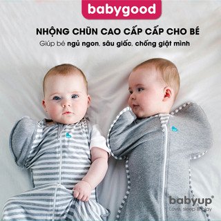 Nhộng chũn cho bé cao cấp Babyup. Giúp bé ngủ ngon, sâu giấc, chống giật mình - Nhộng ngủ Vải cotton co giãn 4 chiều