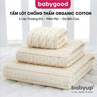 Miếng lót chống thấm Organic Cotton 4 lớp (Size 50 x 70 cm) - Siêu thấm hút, mềm mại, thoáng khí