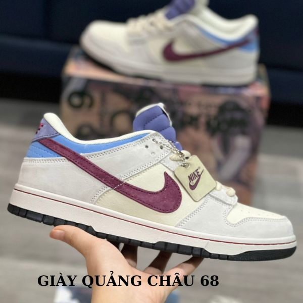 Giày Jordan SB Dunk Low Otomo Katsuhiro Grey Navy Purple cao cấp nhất, giày jd cao cấp SB full phụ kiện 1995