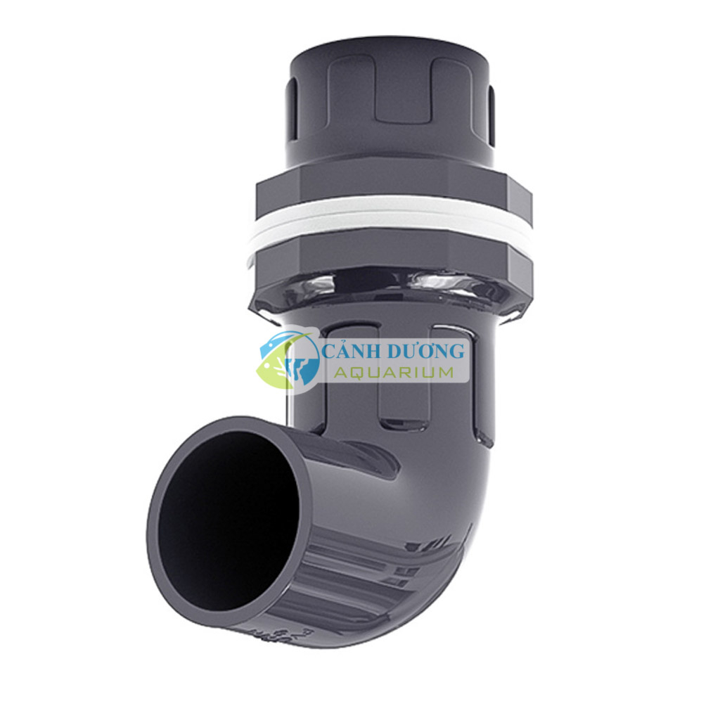 Nối răng trong góc 90 độ, răng ngoài màu đen ĐEN U-PVC Phi 32-25-20 chuyên dùng cho hồ cá