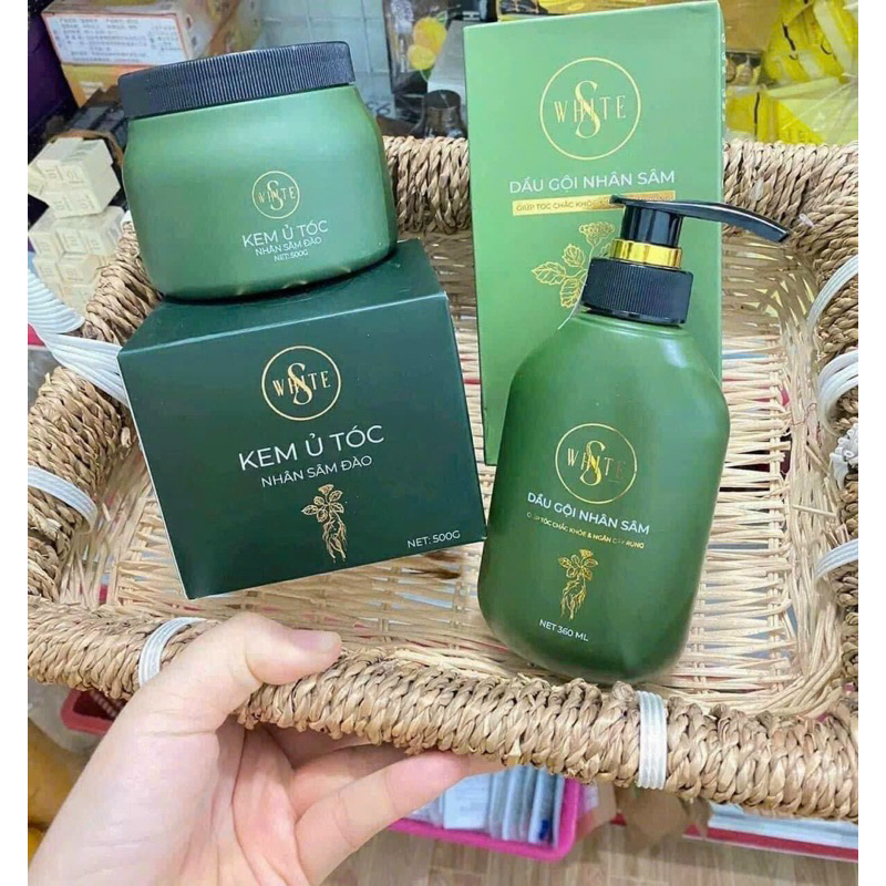 Dầu gội nhân sâm đào Swhite 450ML (date mới)