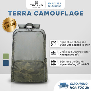 Balo Laptop/ Macbook Tucano Terra Camouflage cao cấp chống sốc 16 inch