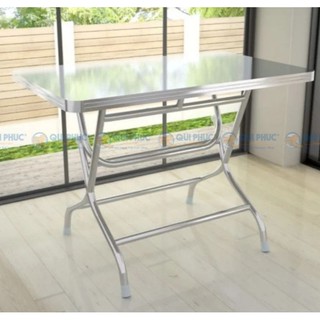 Bàn inox chữ nhật felix 60×100 cao cấp