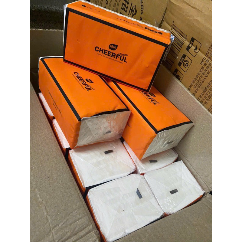 THÙNG KHĂN GIẤY ĂN CHEERFUL CAO CẤP