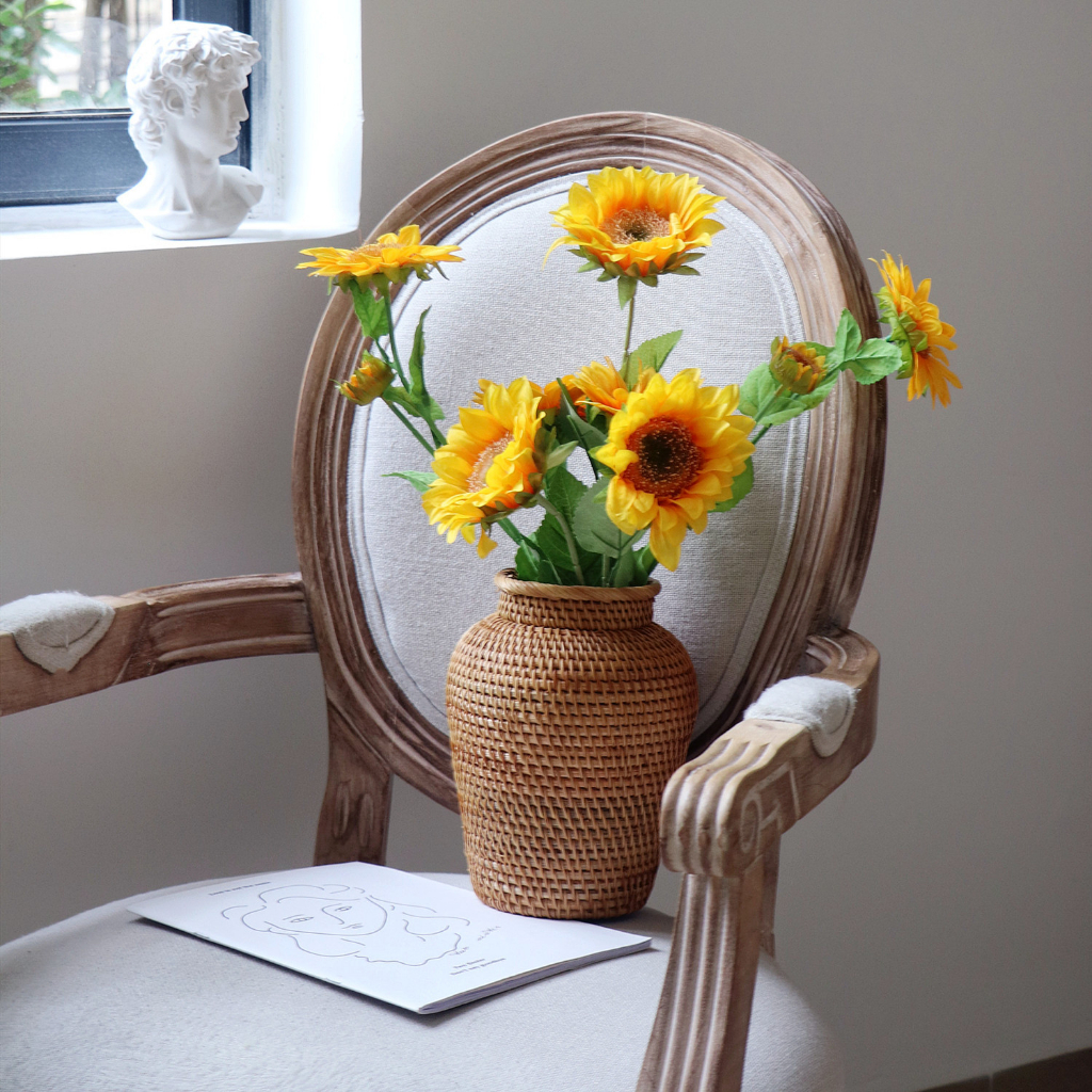 Bình hoa decor mây tre trang trí phòng khách MAY DECOR