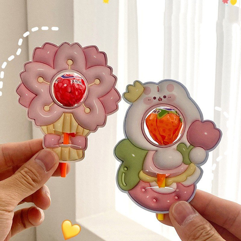 Set Giấy Bọc Thẻ Cài Kẹo Mút Họa Tiết Hoạt Hình Dễ Thương Làm Quà Tặng Siêu Đáng Yêu