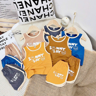 Bộ sát nách bé trai Sunday đáng yêu ngộ nghĩnh BT5