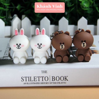 Móc khoá chú gấu brown và thỏ cony