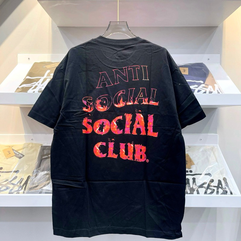 CHÍNH HÃNG - ÁO ANTI SOCIAL CLUB - ÁO THUN ĐEN TAY LỠ CỔ TRÒN - TRẺ TRUNG HỢP THỜI..