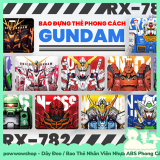 [Sẵn VN - Hỏa Tốc] Dây Đeo Thẻ / Bao Thẻ Nhân Viên Ngang Nhựa ABS Phong Cách Nhân Vật Anime Manga Game Gundam