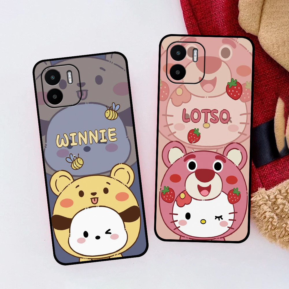 Ốp Xiaomi Redmi A1 in hình gấu xinh dễ thương