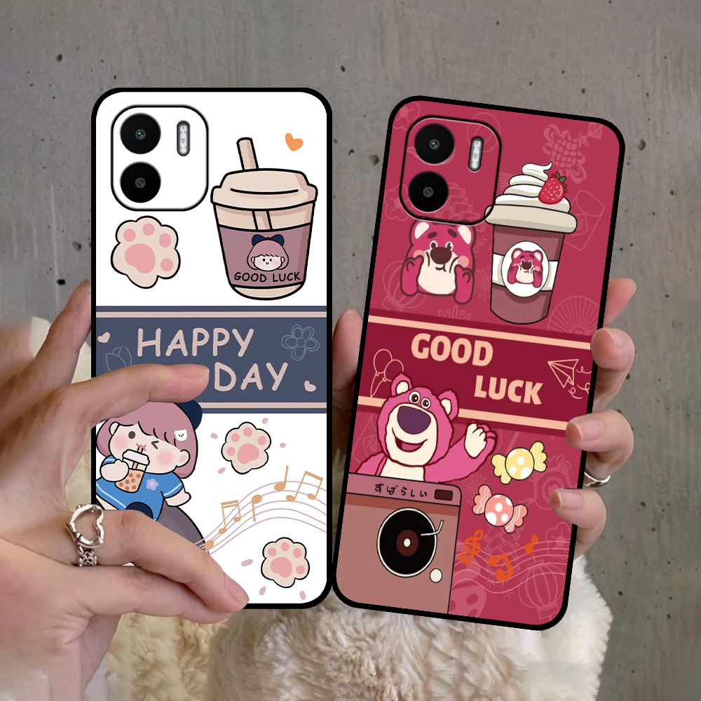 Ốp Xiaomi Redmi A1 in hình gấu xinh dễ thương