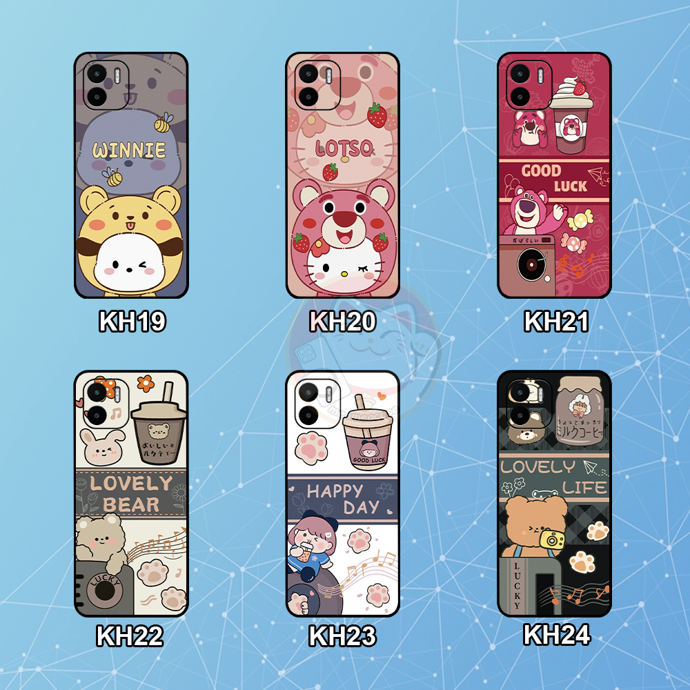 Ốp Xiaomi Redmi A1 in hình gấu xinh dễ thương