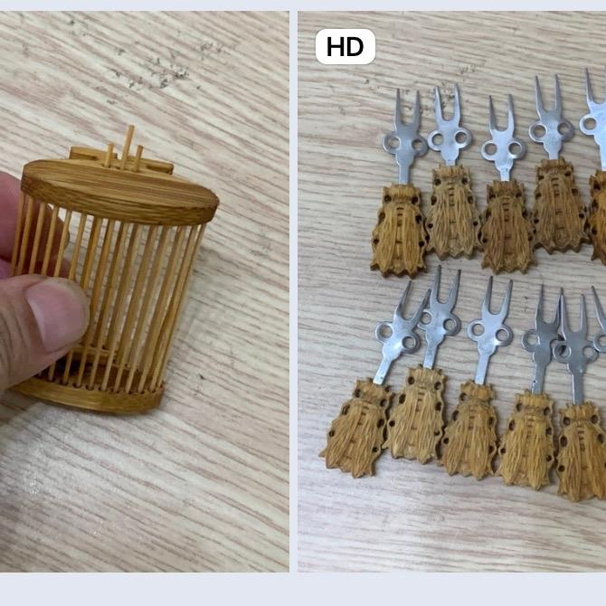 Xiên ve tre -  rọ dế tre _ các mẫu các hình