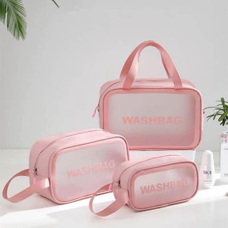 Túi đựng mỹ phẩm phong cách Hàn Quốc dễ thương Túi đựng mỹ phẩm du lịch WASH BAG trong suốt túi đựng đồ trang điểm mini 