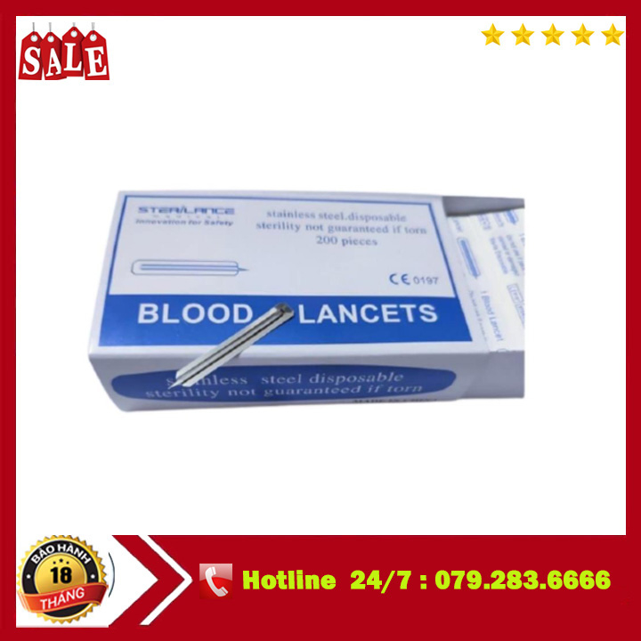 Kim Chích Mụn Hộp 200 Chiếc Cao Cấp