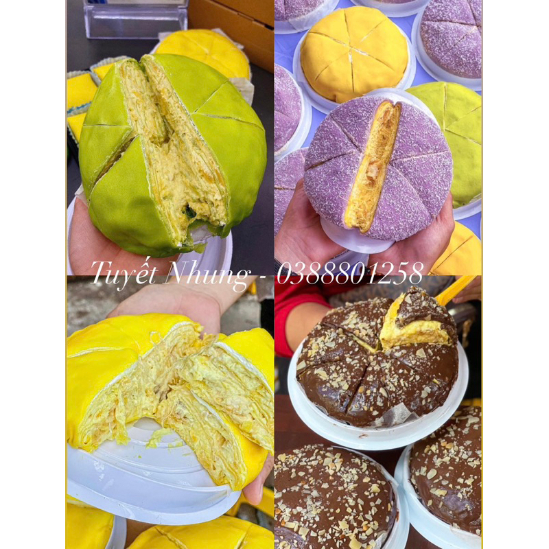 Bánh crepe sầu riêng
