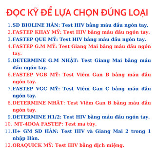 01 Bộ FaStep, SD, Determine nhập khẩu
