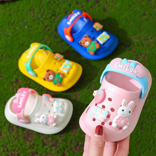 Dép sục cho bé, dép sục smiley sticker siêu nhẹ cho bé gái,bé trai