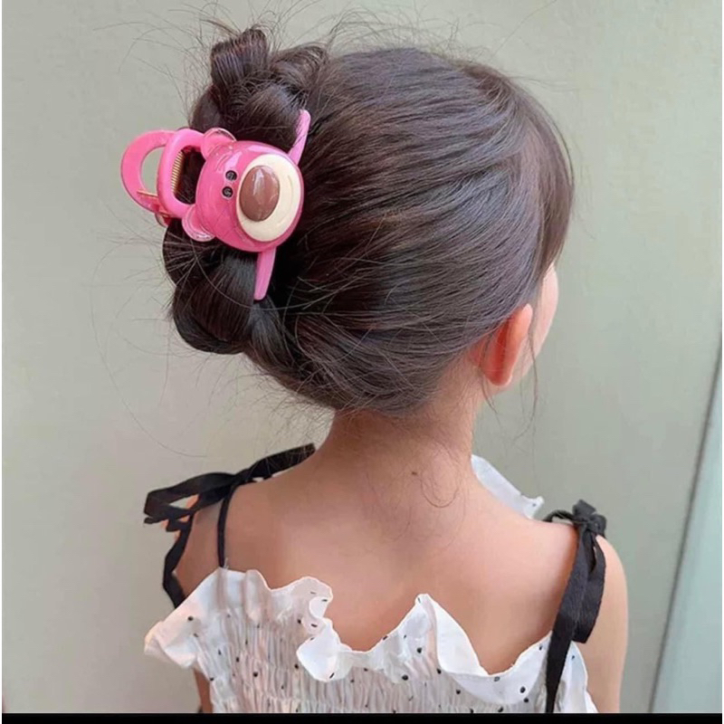 Set 4 kẹp càng cua cho bé hình gấu dâu cute