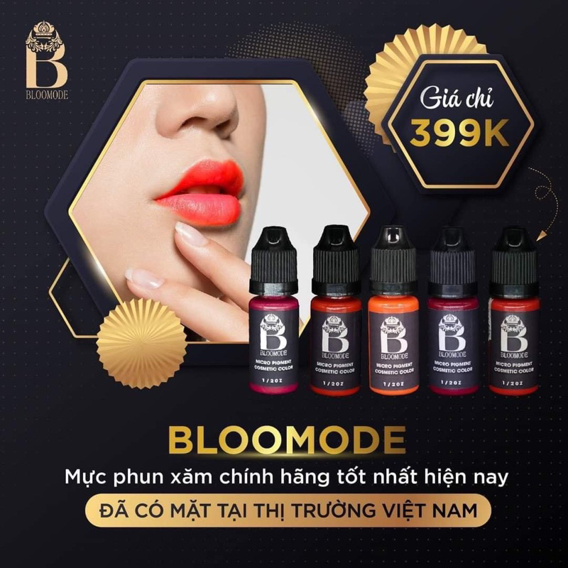 Mực Xăm Bloomode Siêu Bám Màu Cam Đào