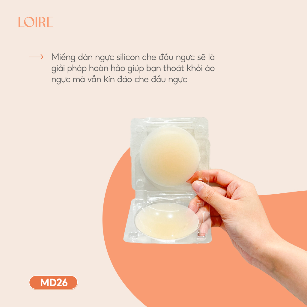 Miếng dán silicon nhiệt mỏng hình tròn Loirechic MD26