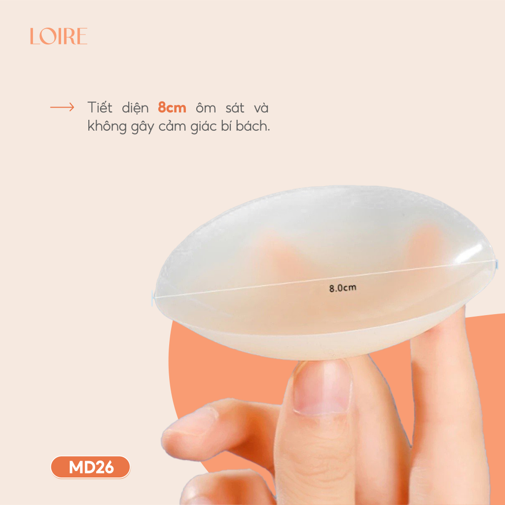 Miếng dán silicon nhiệt mỏng hình tròn Loirechic MD26