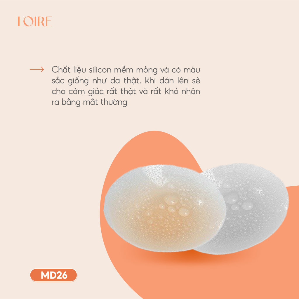 Miếng dán silicon nhiệt mỏng hình tròn Loirechic MD26