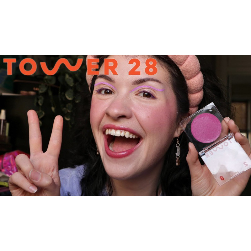 Má hồng kem Tower28 màu Party Hour $20