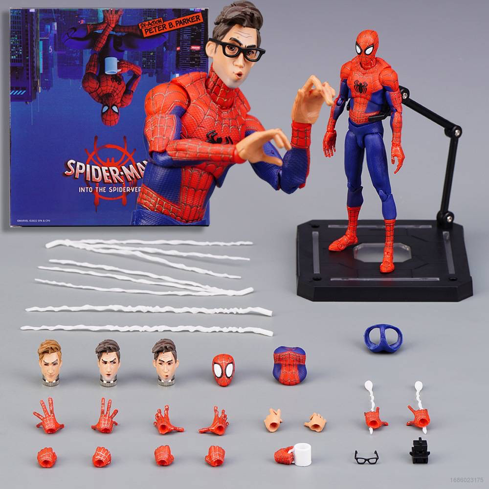 Mô Hình SV-Action Peter B.Paker_Spider-Man_Into the Spider-Verse Sentinel Bootleg