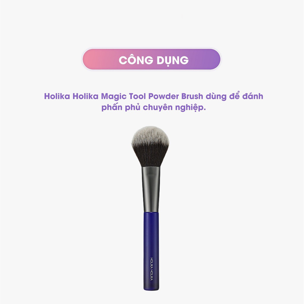 Cọ đánh phấn phủ và phấn má Holika Holika Magic Tool Multi Face Brush 16,5 x 3 cm - 7170