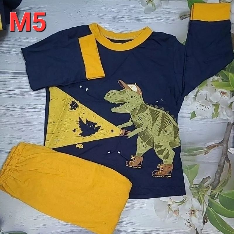 Bộ dài tay khủng long cho bé