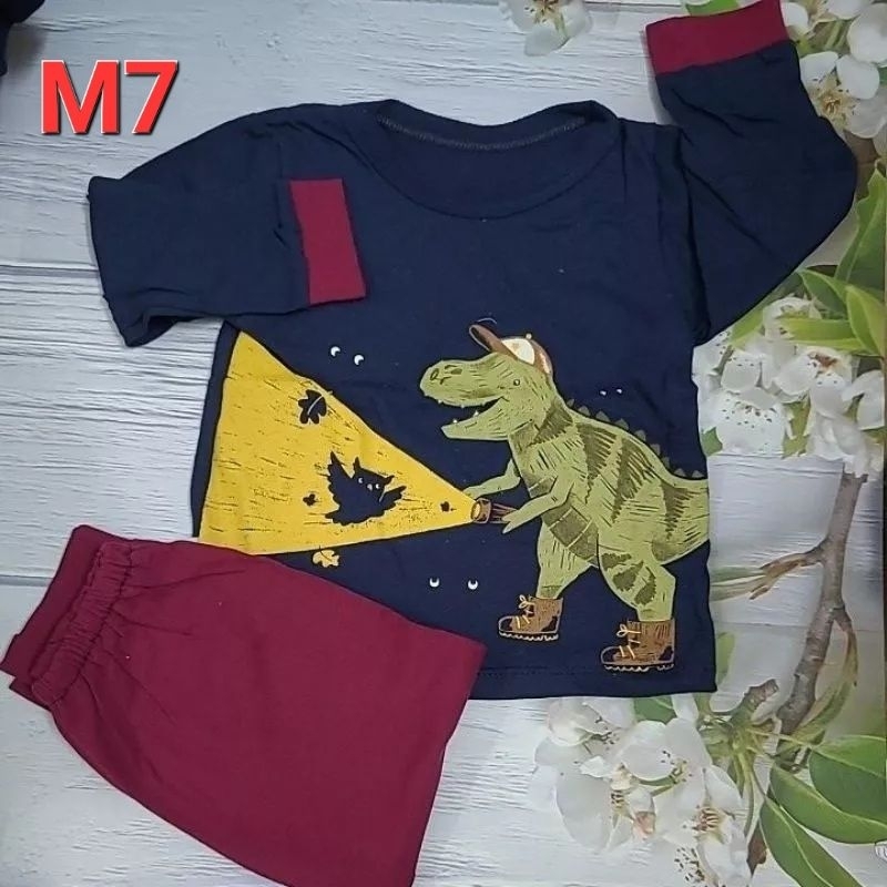 Bộ dài tay khủng long cho bé