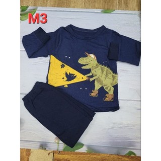 Bộ dài tay khủng long cho bé
