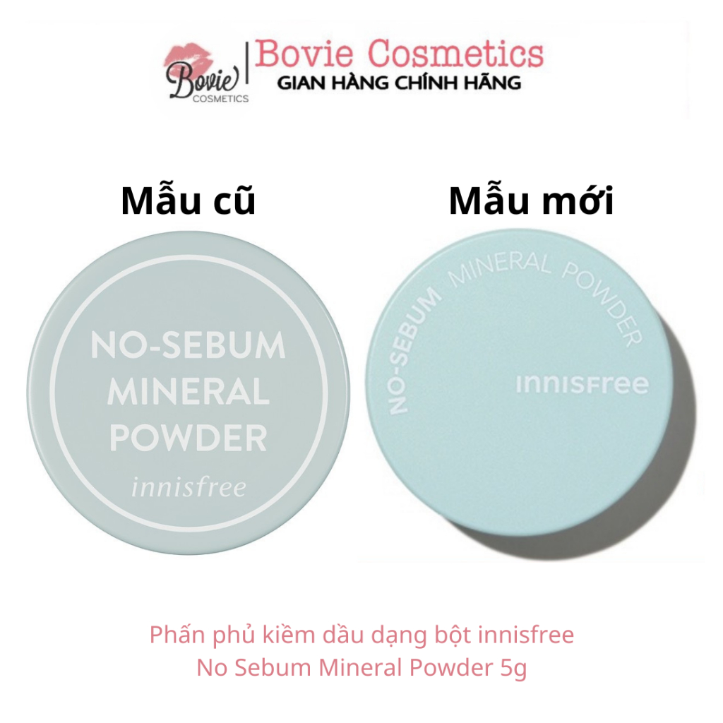 Phấn phủ bột Innisfree kiềm dầu No Sebum Mineral Powder / Bovie