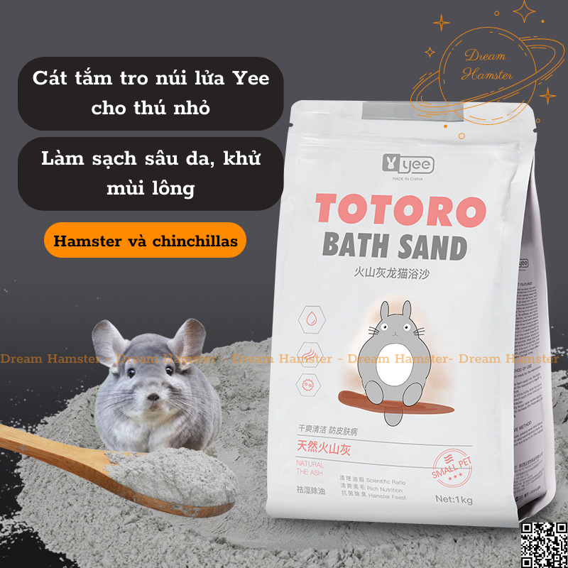 Cát tắm tro núi lửa Yee cho hamster, chinchilla