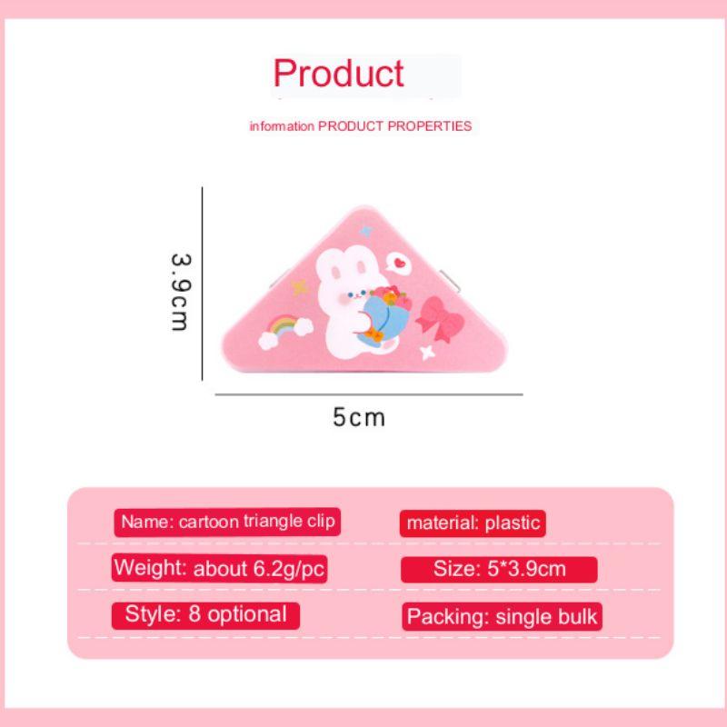 Kẹp giấy a4 hình tam giác kẹp góc