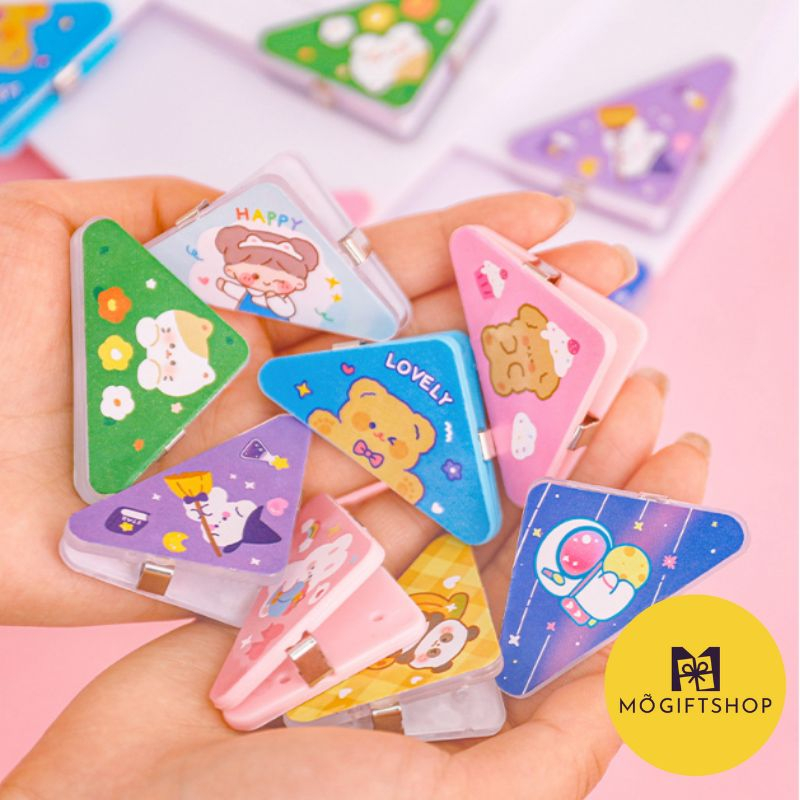 Kẹp giấy a4 hình tam giác kẹp góc