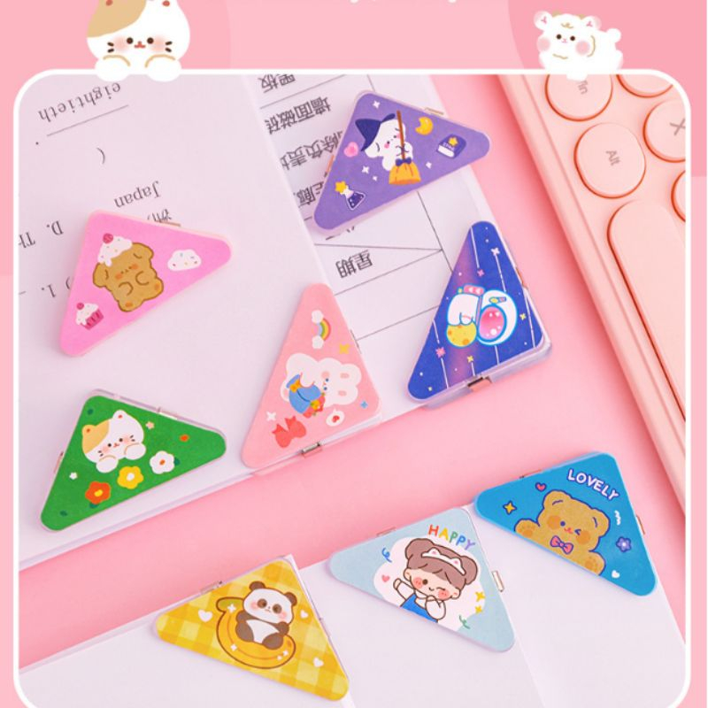 Kẹp giấy a4 hình tam giác kẹp góc