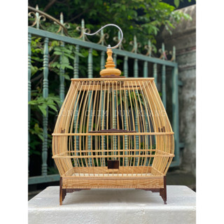 Lồng chim chào mào Duy Khang form sing đấu kèm Phụ kiện, lồng sing đấu chào mào bụng 38cm - Lồng chim Duy Khang