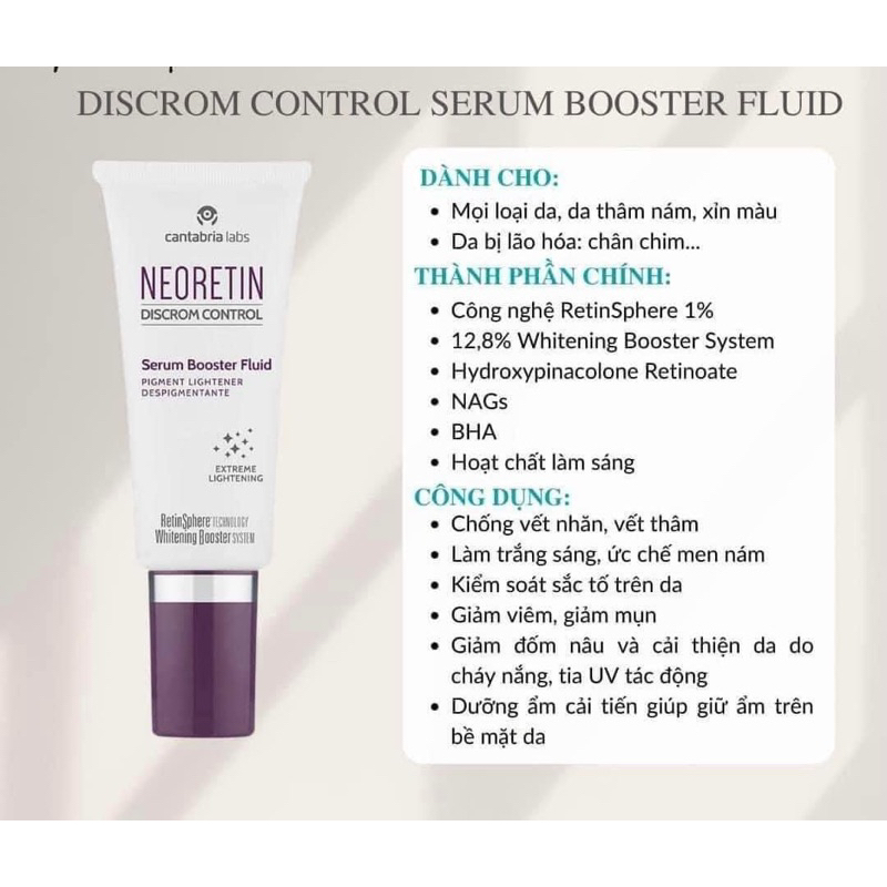 Serum Neoretin cho da nám 15ml