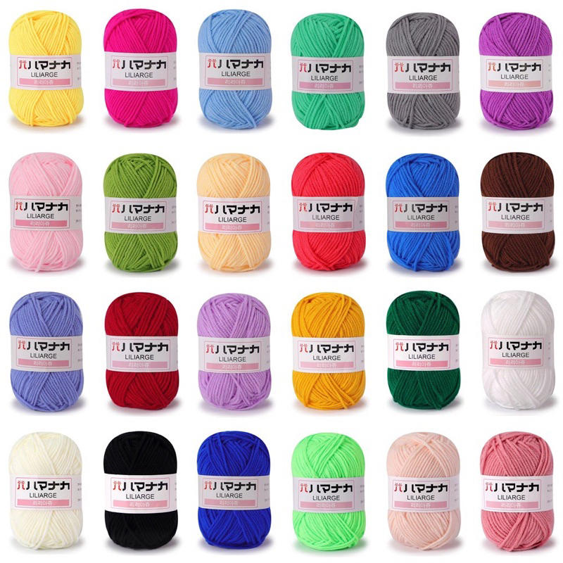 Cuộn len sợi cotton mềm mại dày dặn 25g