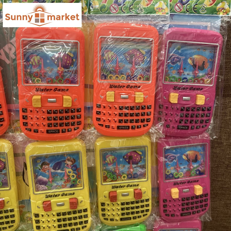 Đồ chơi Máy chơi game bắn vòng nước hình điện thoại vui nhộn, Máy ném vòng nước cực kỳ giải trí