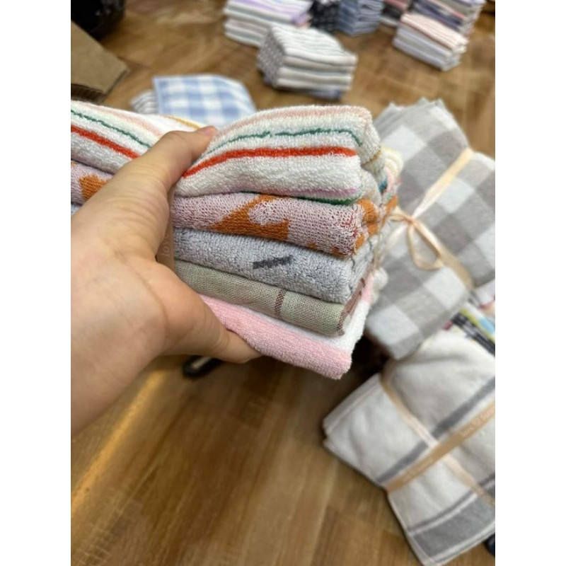 Khăn Gội Xuất Nhật Cotton Hữu Cơ 40x75cm