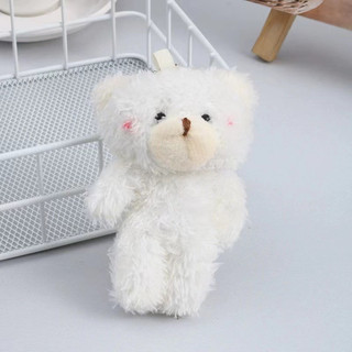 Móc khoá gấu trắng má hồng